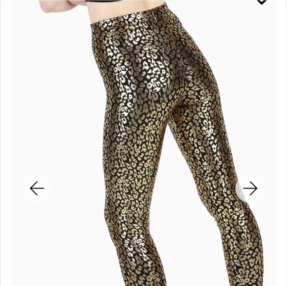 Blackmilk size Medium gold cheatah print high waisted leggings - Picture 2 of 4